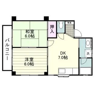 中村フラッツ【0101号室】の間取り