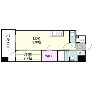 SーRESIDENCE 小川町【1108号室】の間取り