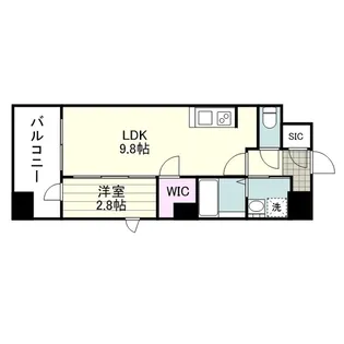 SーRESIDENCE 小川町【1210号室】の間取り