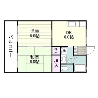 セジュール宇宿台【0202号室】の間取り