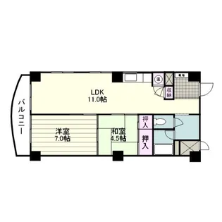 東カングランドマンション紫原台【0713号室】の間取り