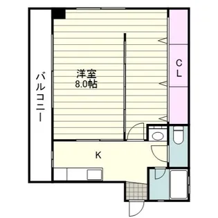 高麗マンション【3階】の間取り