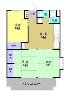 東コーポ【401号室】の間取り