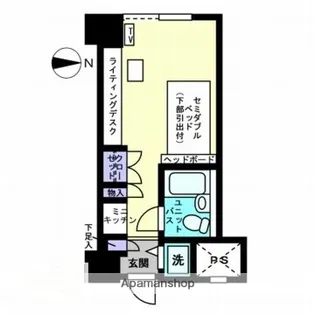 アルファコンフォート鹿児島【512号室】の間取り