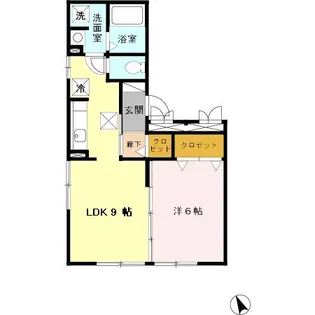 ヴァン・マーガレット【1階】の間取り