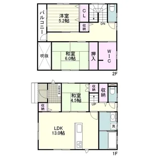 鹿児島県鹿児島市下荒田3丁目【一戸建】の間取り