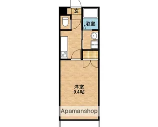 レインボービル【4階】の間取り