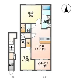(仮称)AグランドパレスⅡ【2階】の間取り