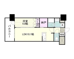 RJRプレシア鹿児島駅前【0905号室】の間取り