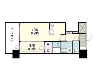 RJRプレシア鹿児島駅前【0410号室】の間取り