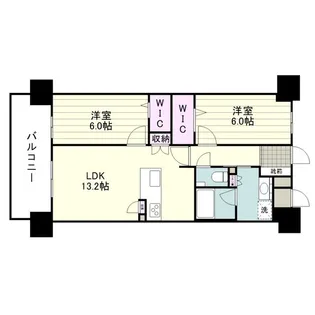 オーヴィジョン天文館センターテラス【13階】の間取り