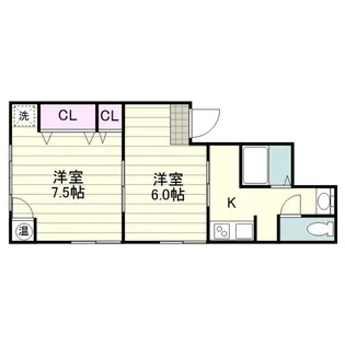 エムハイツ【0023号室】の間取り