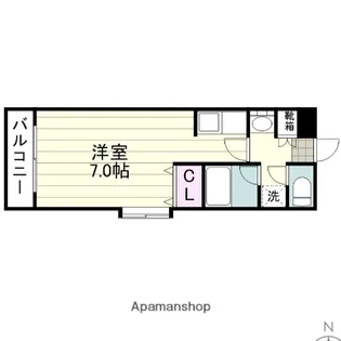 ビバリーズ21 B等【105号室】の間取り