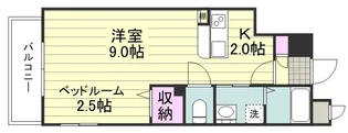 パーク鴨池【9階】の間取り