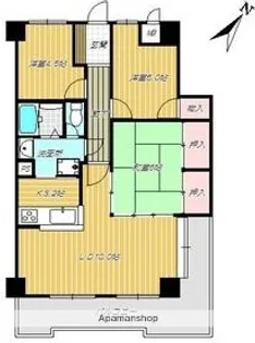 トーカンマンションナポリ通り【5階】の間取り