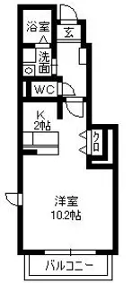 レフィナード・TⅡ【1階】の間取り