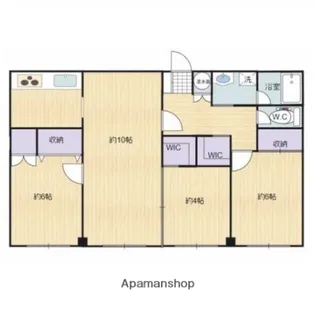 ストークマンション鹿児島【1603号室】の間取り