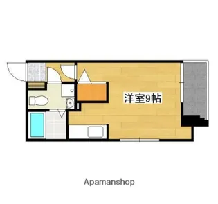 富ビル【402号室】の間取り