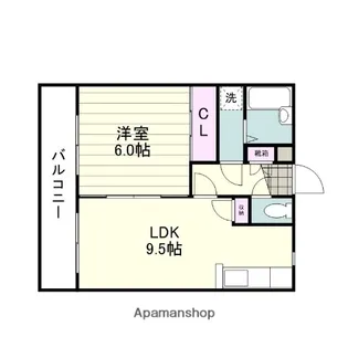 クール永吉【205号室】の間取り