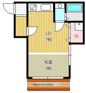 メゾンドブランシュ鴨池【1階】の間取り