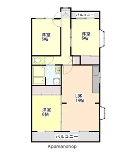 ファミール森園【3階】の間取り