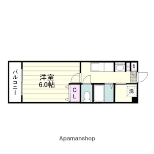 カーサ・フェリース天保山【403号室】の間取り