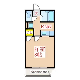 ボヌール武【112号室】の間取り