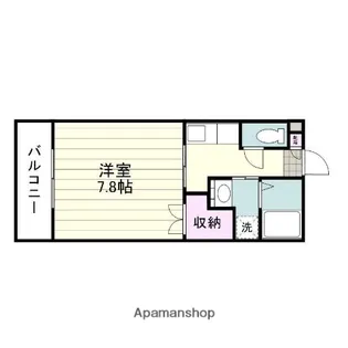 葉月館Ⅲ【303号室】の間取り