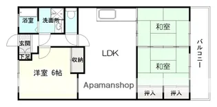 ベネフィス西陵【3階】の間取り