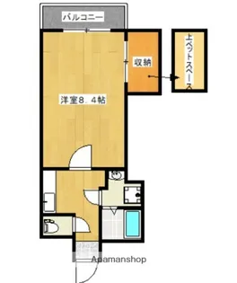 グリーンロード参番館【203号室】の間取り