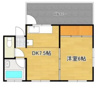第6濵田ビル【4階】の間取り