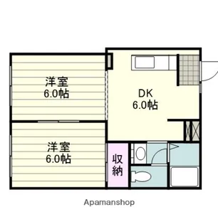 ウエストヒルズ西紫原C棟【202号室】の間取り