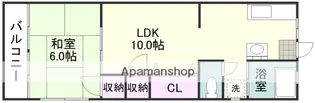 上荒田福永ビル【4階】の間取り