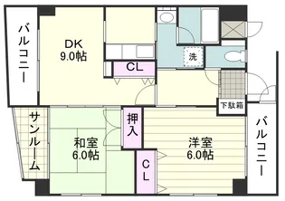 コンフォート雅【0502号室】の間取り