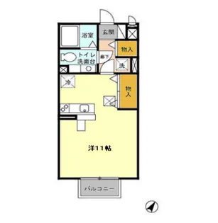 モナリエS・W【2階】の間取り