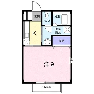 ドマーニK【2階】の間取り