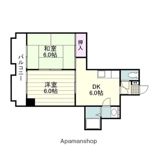 エクステンド清水町【202号室】の間取り