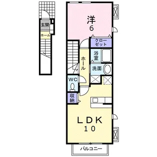 ベルコリーヌ【2階】の間取り