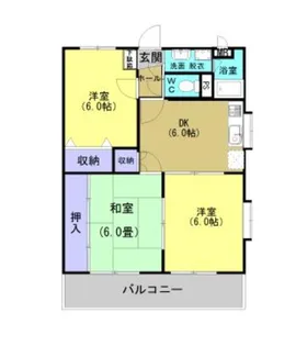 アネシスイン有川【5階】の間取り