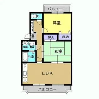 ファームガーデンD棟【3階】の間取り
