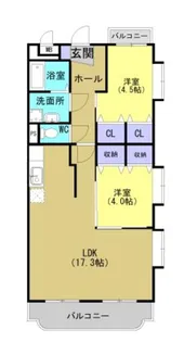コンフォート・サチA棟【102号室】の間取り