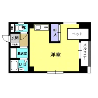セジュール新屋敷【501号室】の間取り