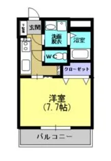 ラ・フォーレ郡元【3階】の間取り