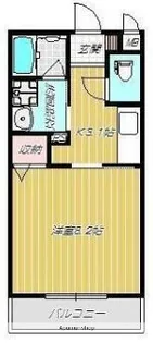 フリーディオ荒田【1階】の間取り