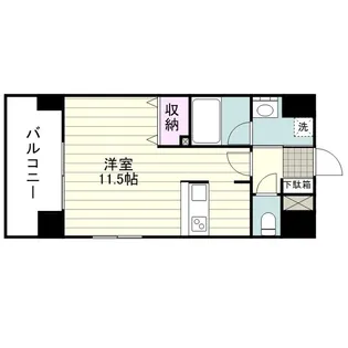 ウェルブライト照国【0605号室】の間取り