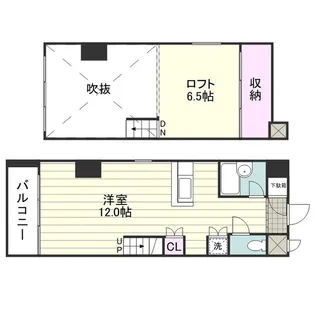 DUPLEX【0202号室】の間取り