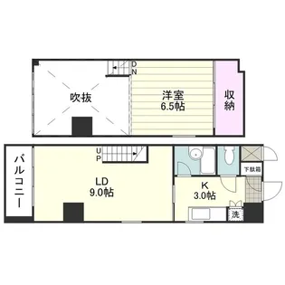 DUPLEX【0503号室】の間取り