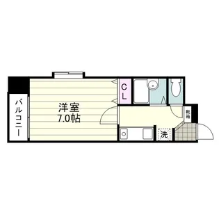 トーカンキャステール鹿児島駅前【1101号室】の間取り