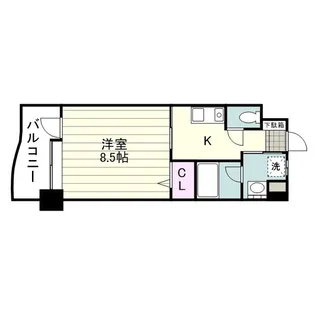 ガーデンプレイス上荒田【0406号室】の間取り