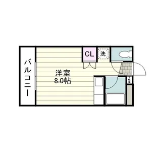 上之園フラッツ【0204号室】の間取り